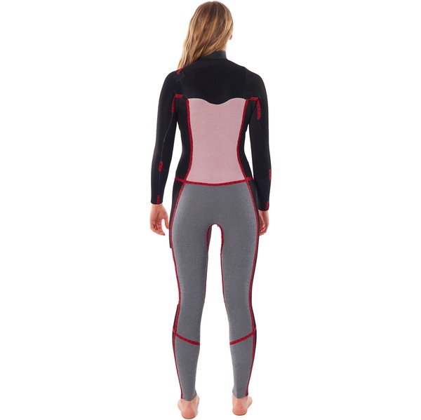 2023 Rip Curl Frauen Dawn Patrol 5/3mm Brustreißverschluss Neoprenanzug 126WFS - Black